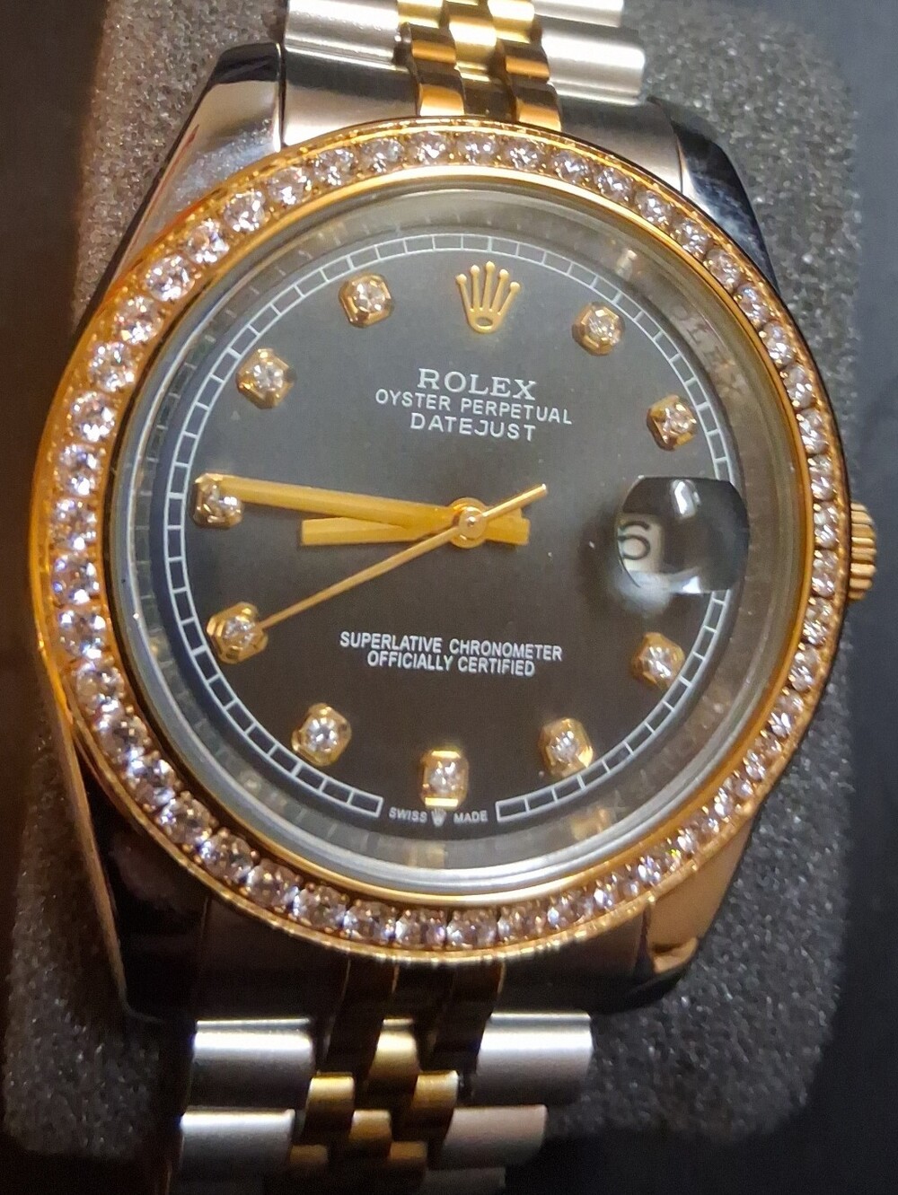 Black Automatic Watch With Date New No Box